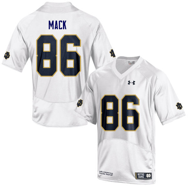 Men #86 Alize Mack Notre Dame Fighting Irish College Football Jerseys Sale-White